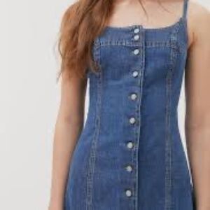 *NEW* Urban Outfitters Denim-Button Down Mini Dress | Medium